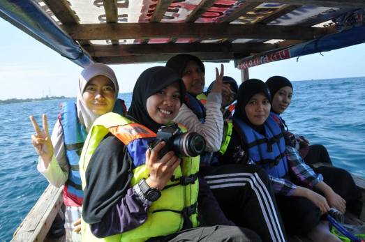 Detik-detik menjelang Snorkeling (Foto. Suci Putri Asmara)